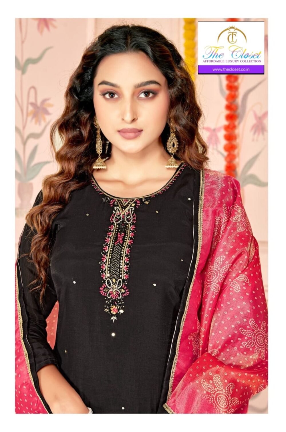 Elegant Suit Set with Pant & Dupatta