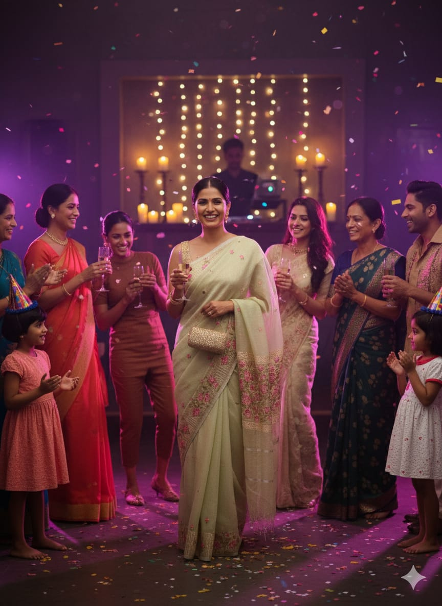 Designer Cotton Kota Doriya Saree in Pista Green, featuring a heavy Pink Machine-work border - Image 4