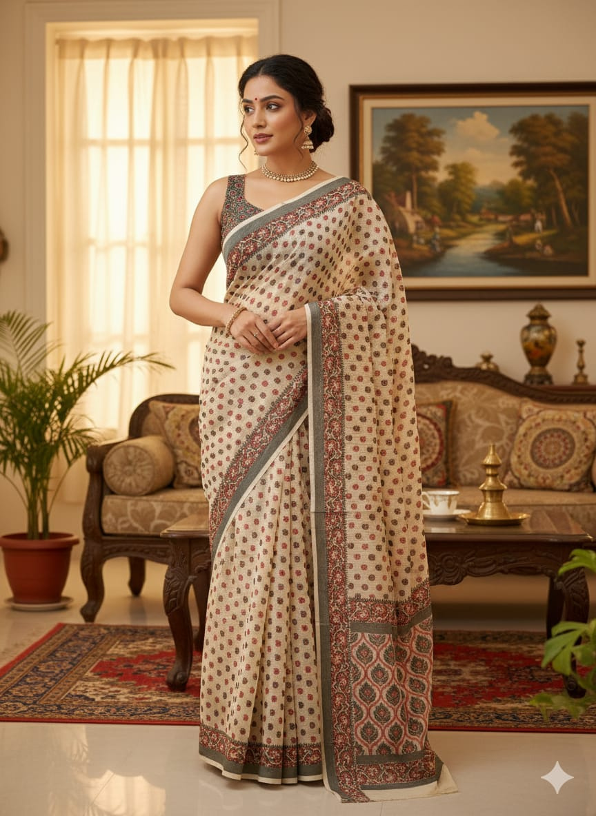 Aesthetic Kota Doriya Saree