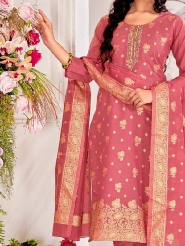Stylish & Affordable Roman Silk Suit Set for women