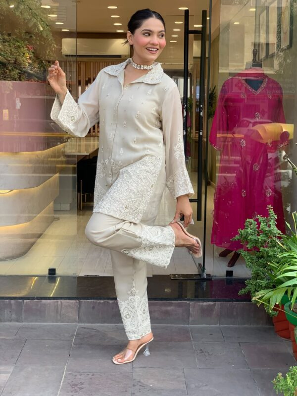 Premium Chanderi Silk & Cord Set – Elegant Handcrafted Ethnic Wear