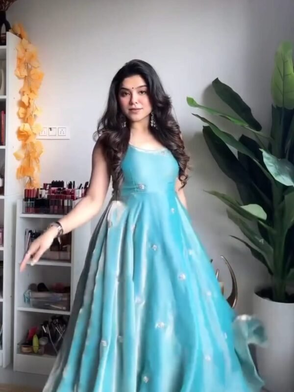 Elegant Fandy Silk Anarkali Gown Set - Perfect for Every Occasion TheCloset