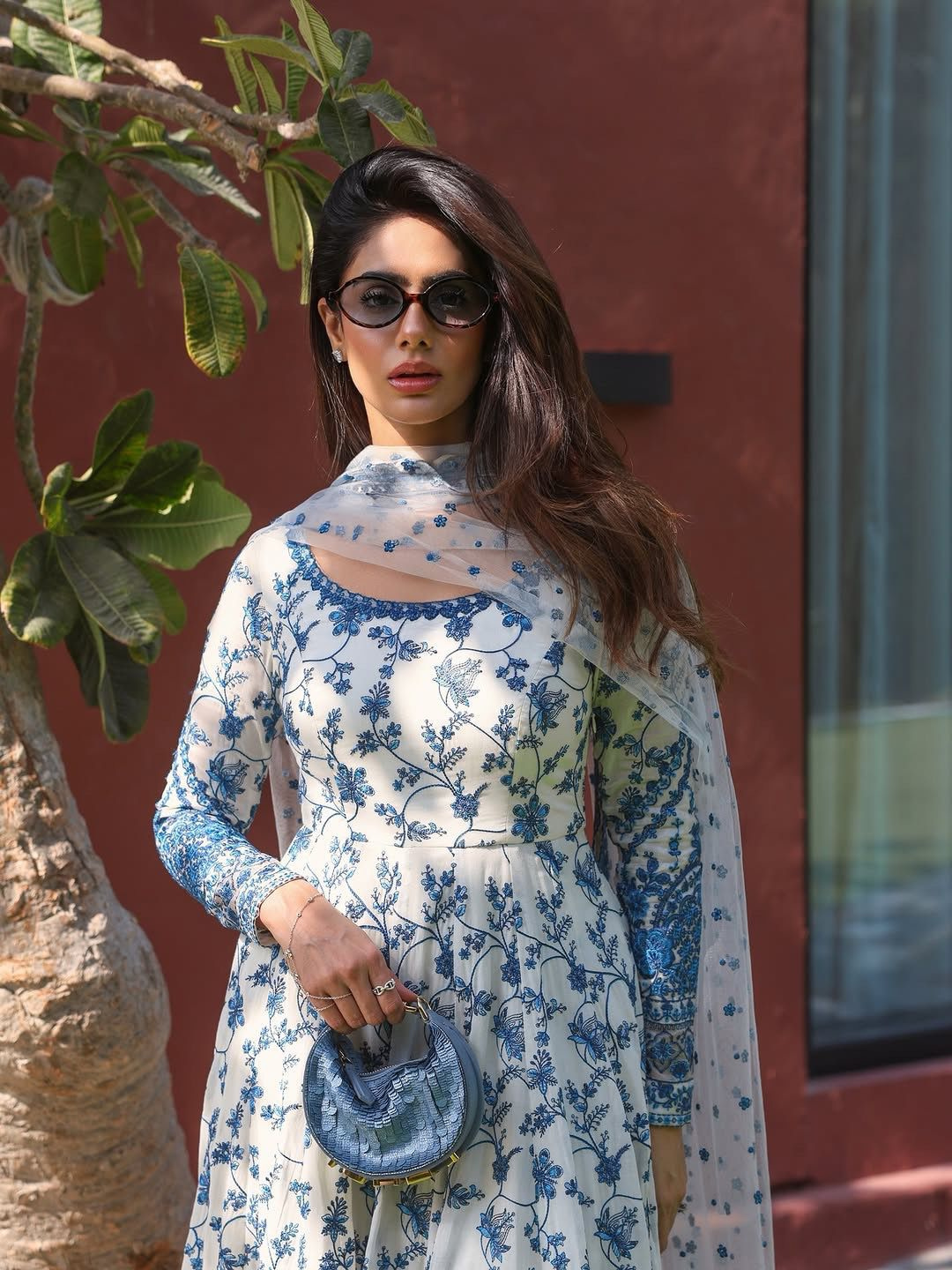 Eye-catching Partywear Outfit - Heavy Faux Georgette Gown, Dupatta & Bottom Set