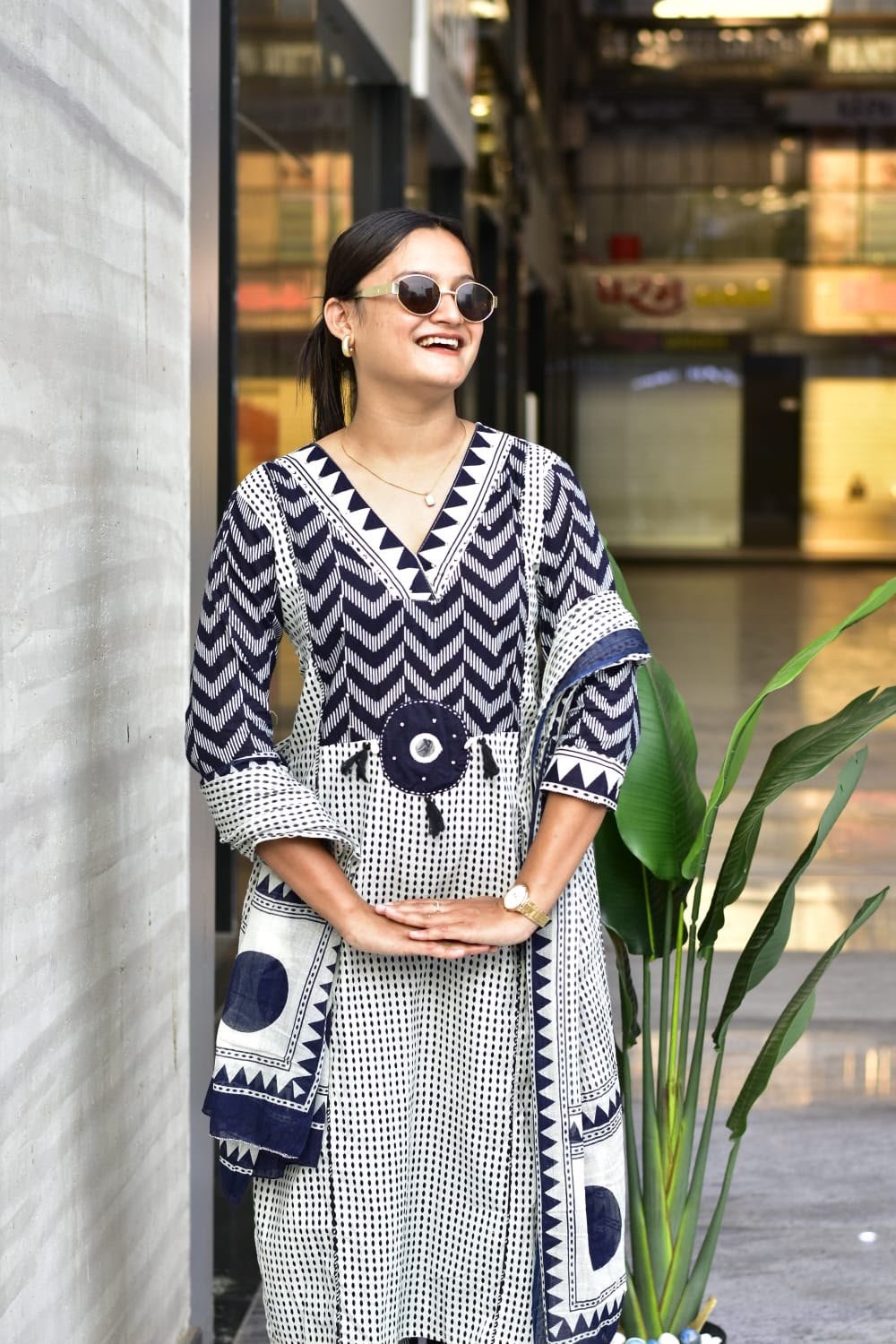 Premium Jaipur Cotton Kurti Set with Pant & Dupatta for Women | Handwork Ethnic Wear - Image 2