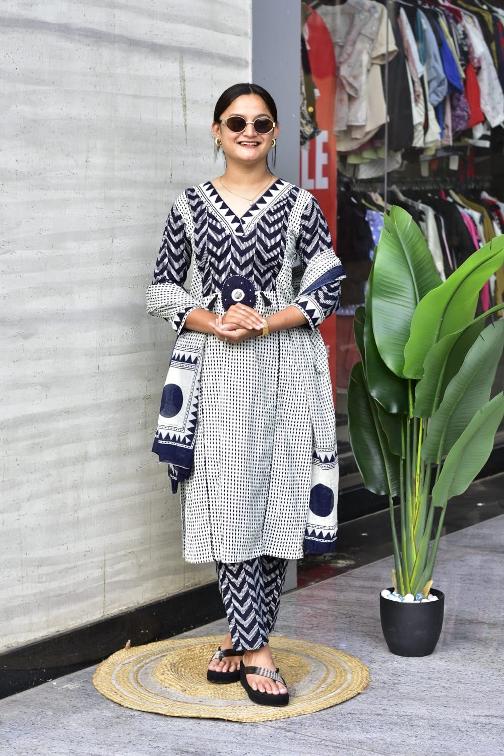 Premium Jaipur Cotton Kurti Set with Pant & Dupatta for Women | Handwork Ethnic Wear